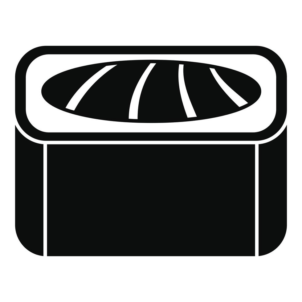 Maguro-Sushi-Rollen-Symbol, einfacher Stil vektor