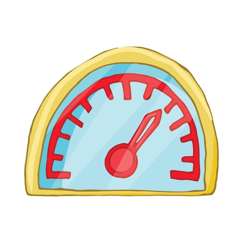 hastighetsmätare ikon, tecknad serie stil vektor