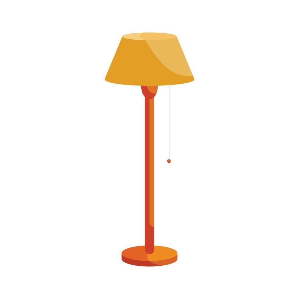 Stehlampe Symbol, Cartoon-Stil vektor