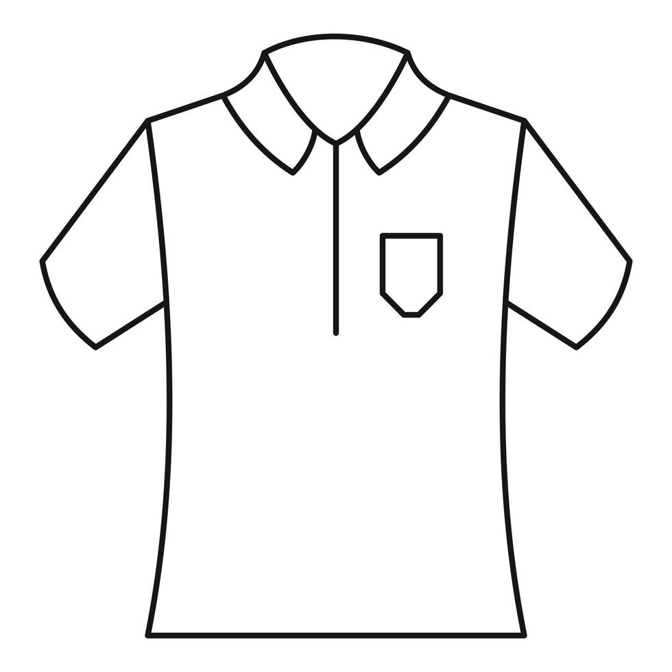 Bowling-Polo-Symbol, Umrissstil vektor