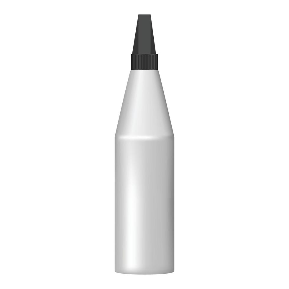 modern lim flaska ikon, realistisk stil vektor