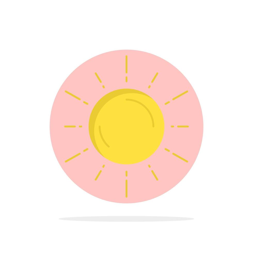 Sonne, Weltraum, Planet, Astronomie, Wetter, flacher Farbsymbolvektor vektor