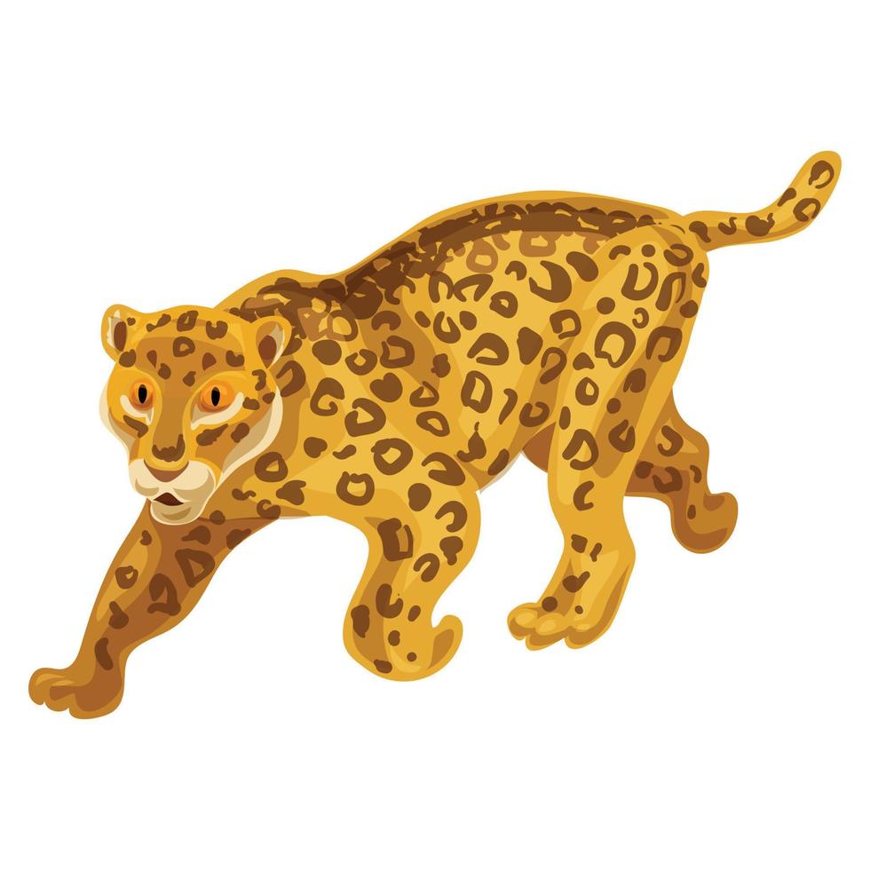 gepard ikon, tecknad serie stil vektor