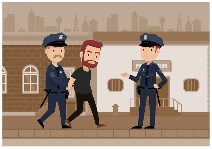 Fria illustrationer Police Vector