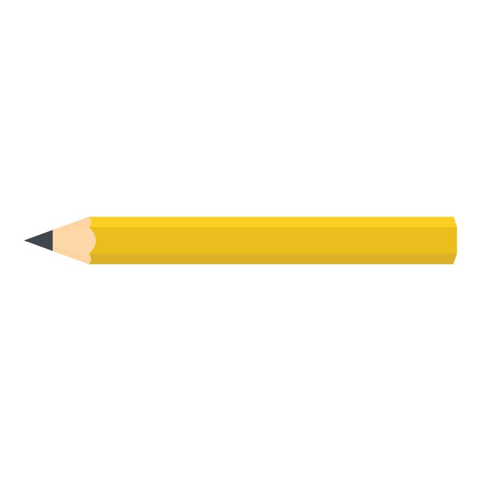 Bleistiftsymbol, flacher Stil. vektor