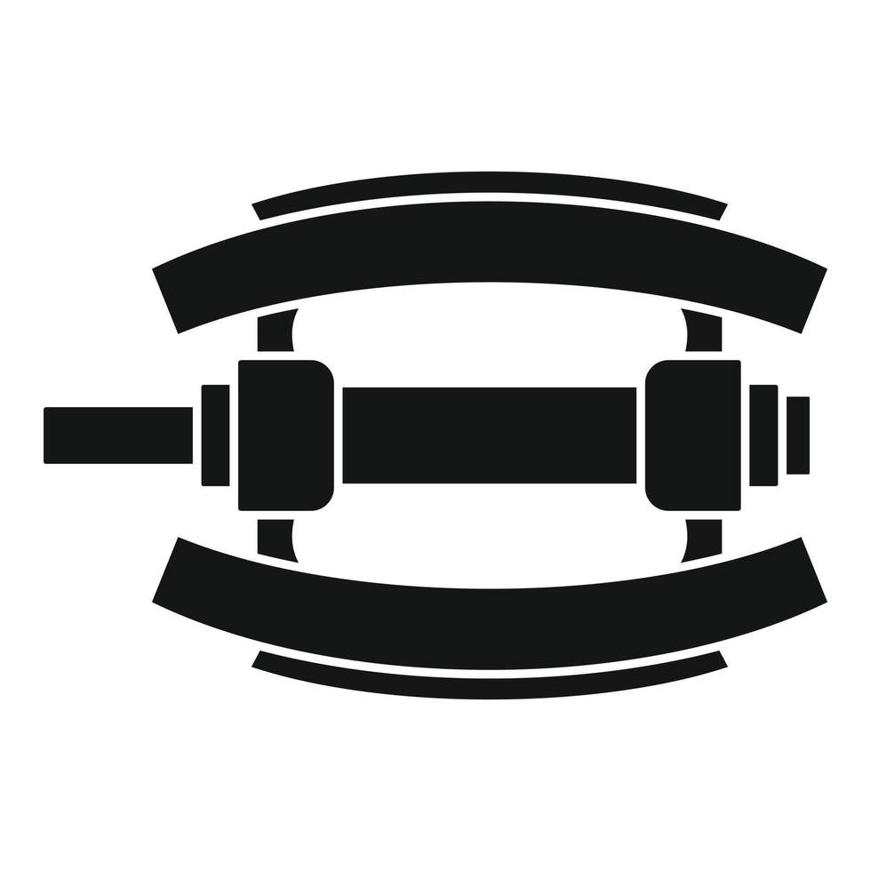 Fahrradpedal-Symbol, einfacher Stil vektor