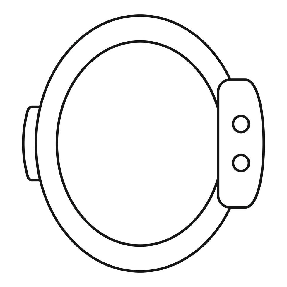 smart handledsband ikon, översikt stil vektor