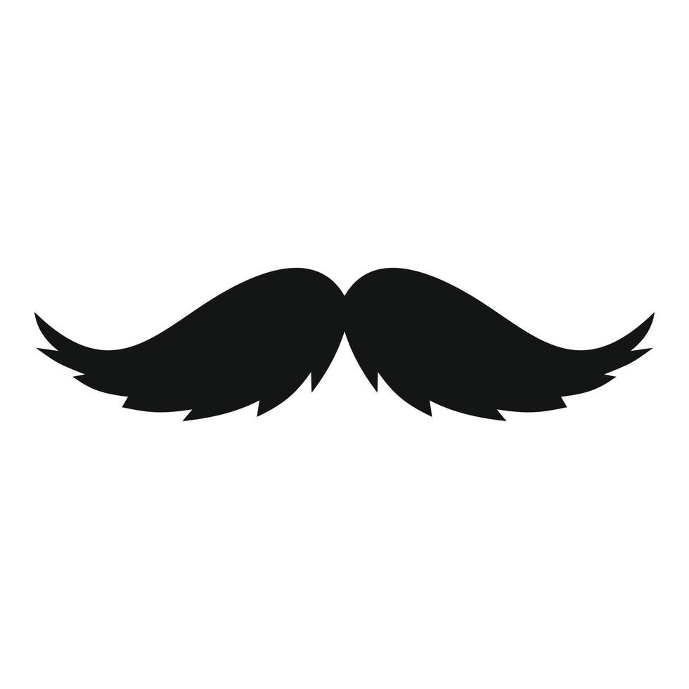 Mann Schnurrbart-Symbol, einfachen Stil. vektor