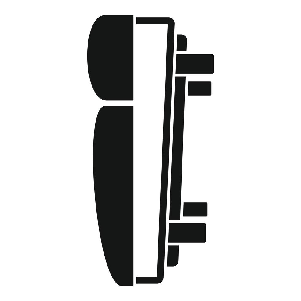 Symbol für Fahrradausrüstung, einfacher Stil vektor