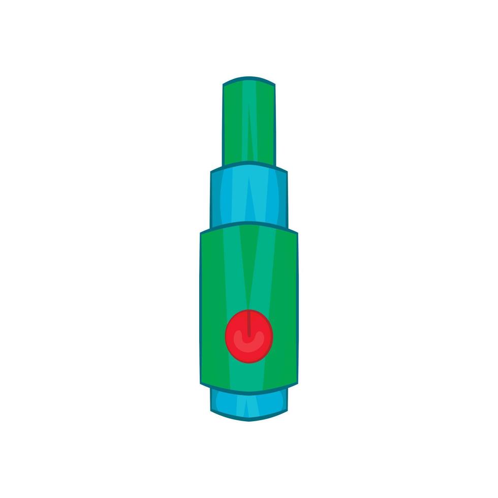 Zerstäuber-Symbol für elektronische Zigarette, Cartoon-Stil vektor
