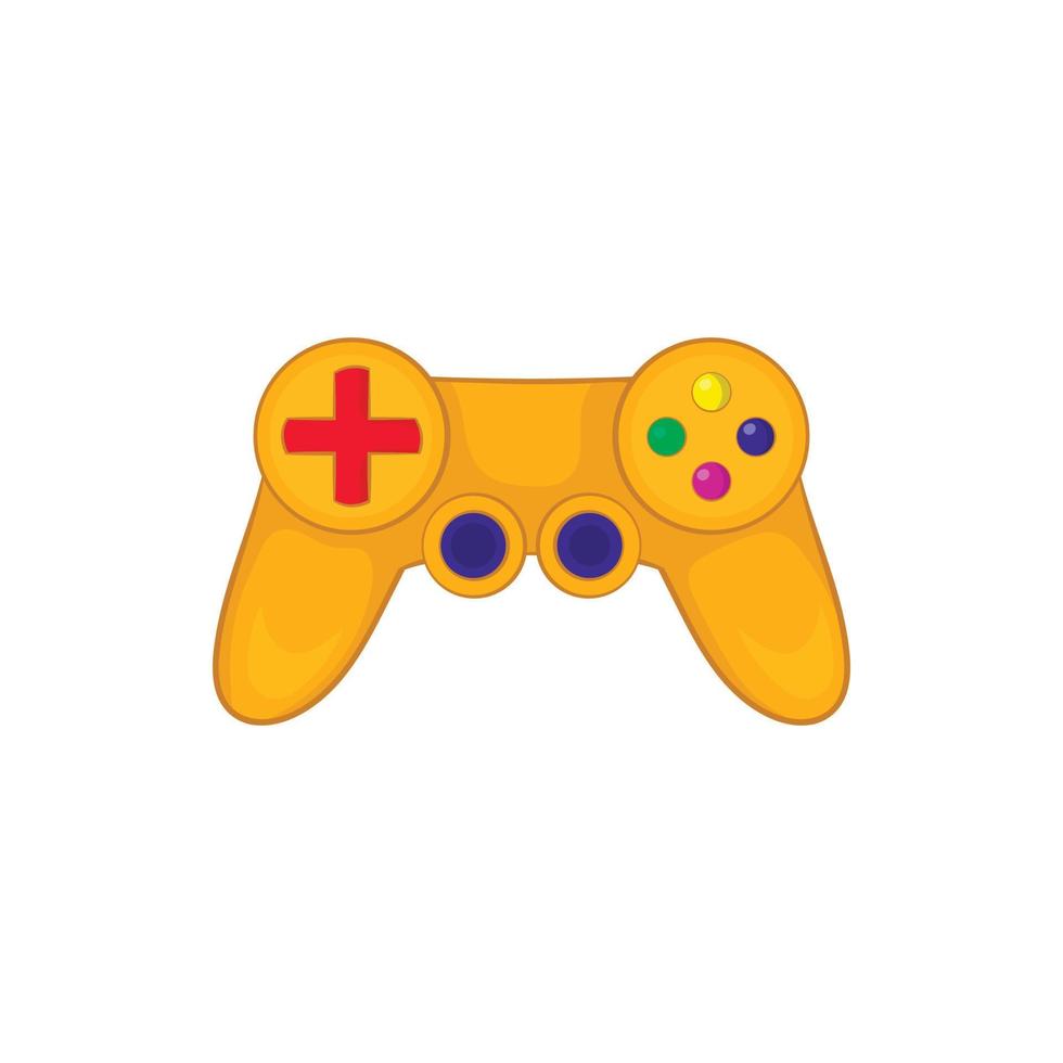 Videospiel-Controller-Symbol im Cartoon-Stil vektor