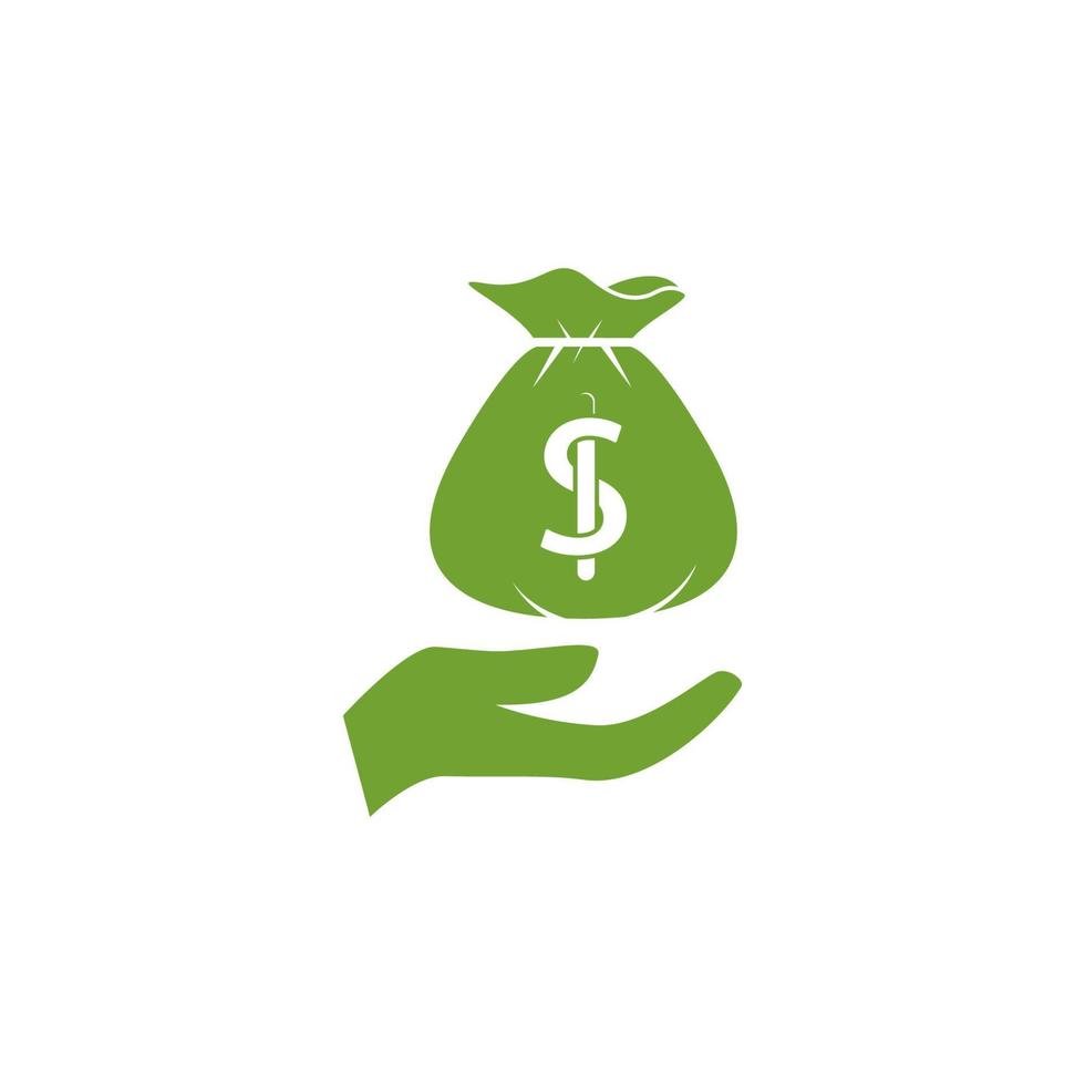 geldbeutel symbol illustration isoliert zeichen symbol. Geldsack-Vektor-Logo. flaches Design vektor