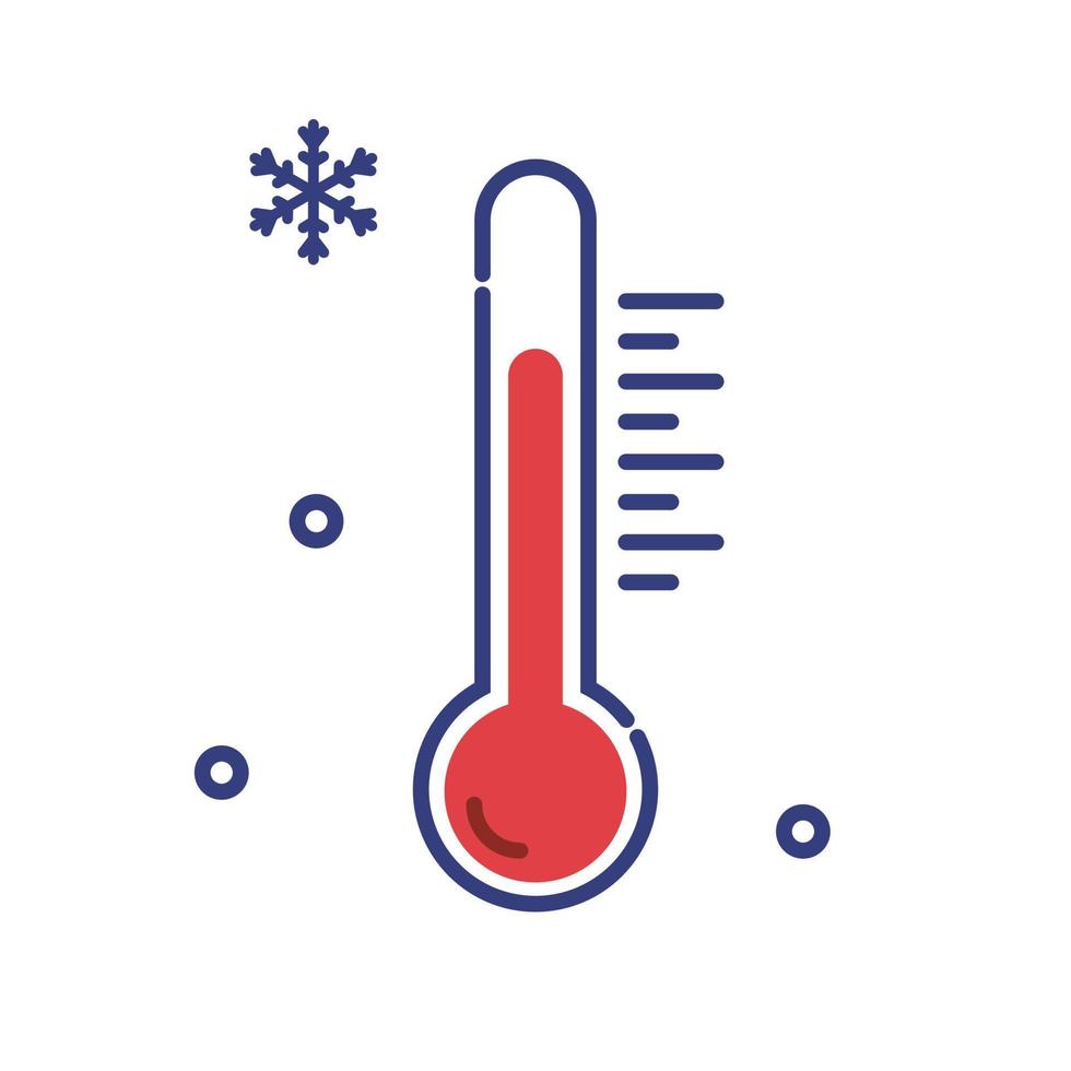 temperatur termometer ikon vektor