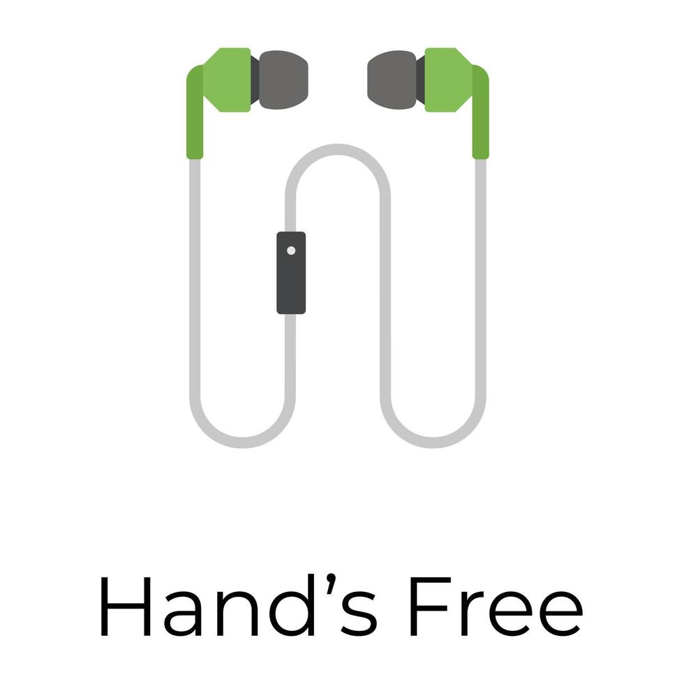 trendiga handsfree-koncept vektor