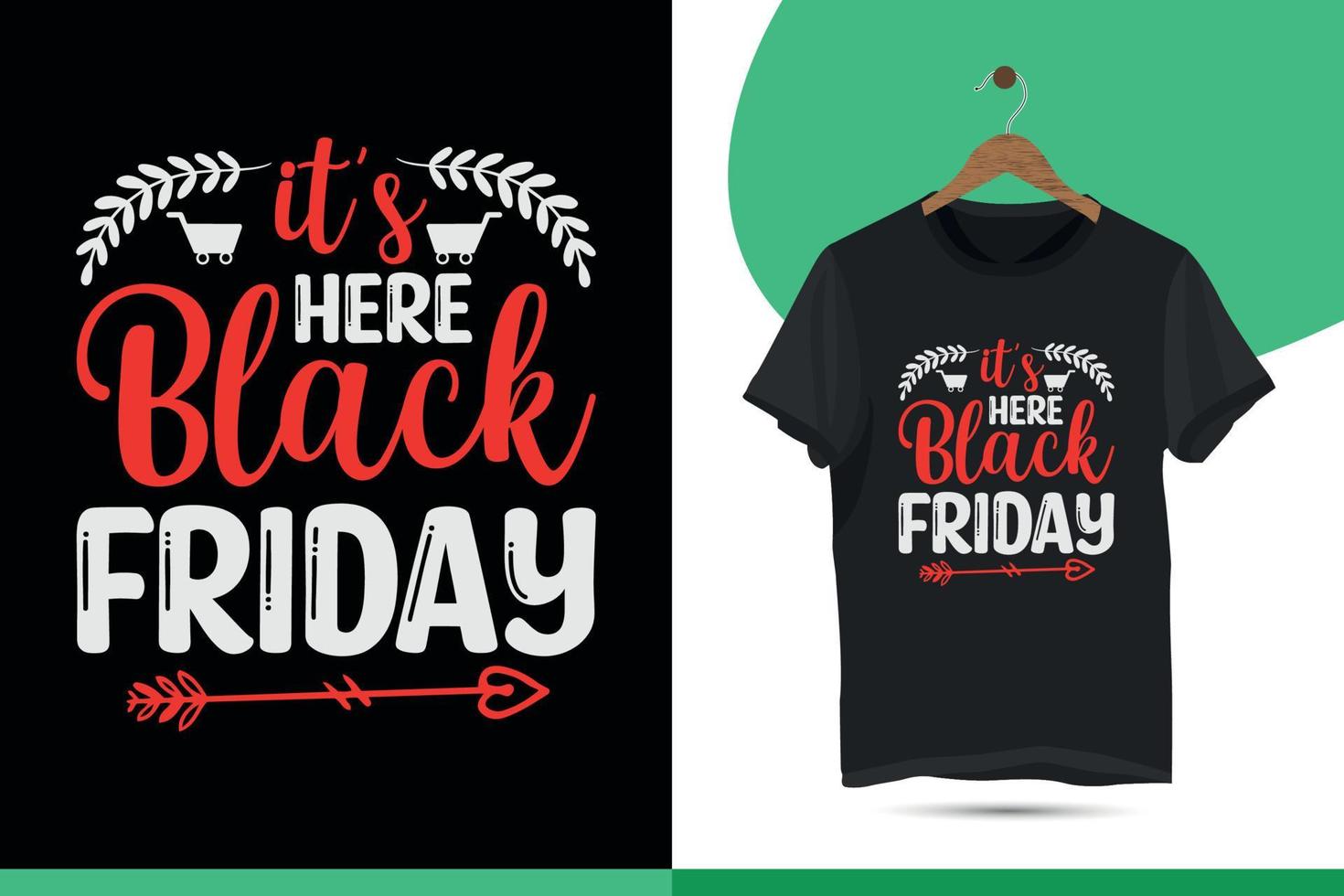 svart fredag vektor mall design för skriva ut på t-shirts, skjortor, påsar, kepsar, muggar, och försäljning märken.