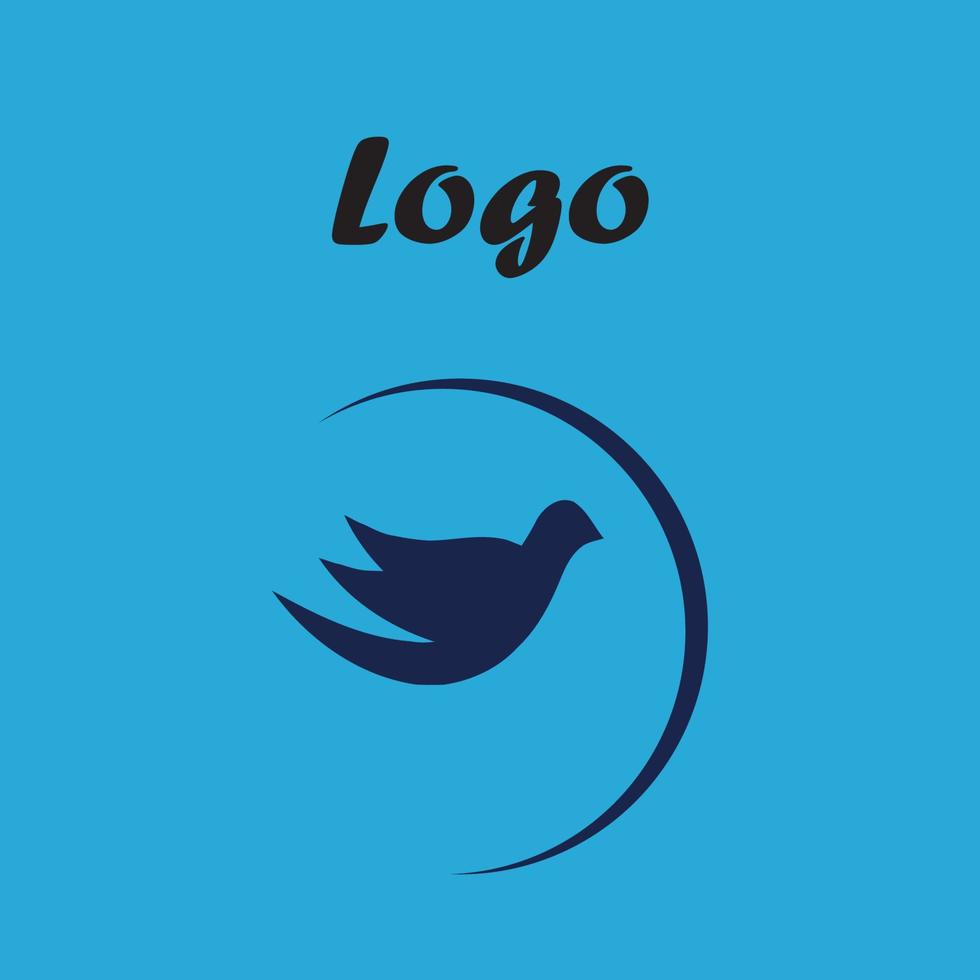 frihet fåglar företag logotyp vektor