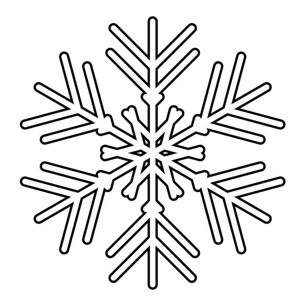 snöflinga ikonen isolerade. vektor illustration för webben