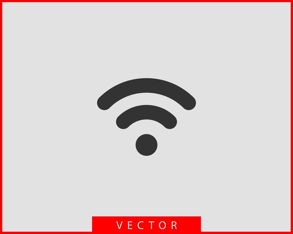 kostenloses wi-fi-symbol. Verbindungszone WLAN-Vektorsymbol. Radiowellen signalisieren. vektor