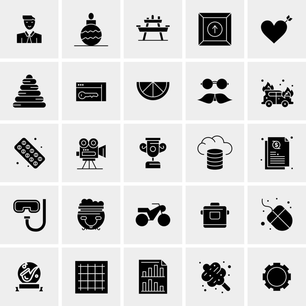 25 universelle Business-Icons Vektor kreative Icon-Illustration zur Verwendung in Web- und Mobilprojekten