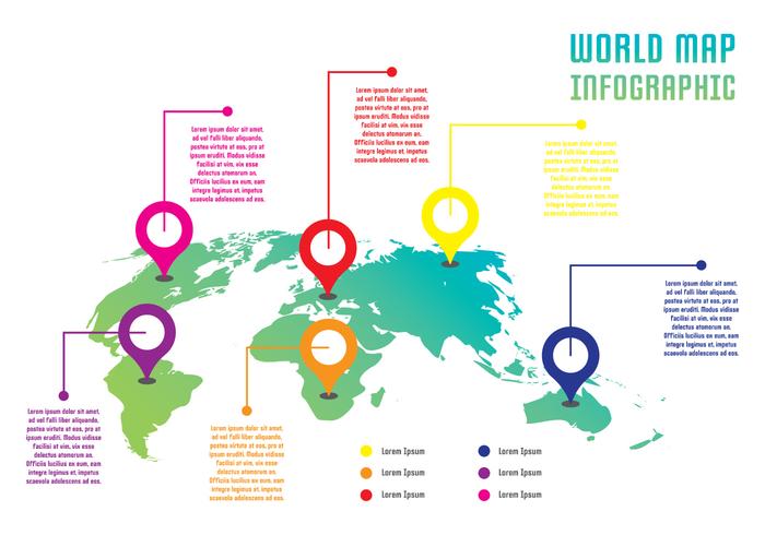 Welt Infografik vektor