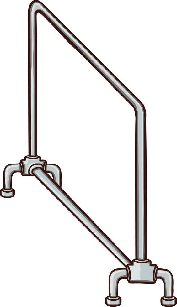 Aufhänger, Eisenbahnsymbol Illustration Skizze Cartoon-Stil vektor