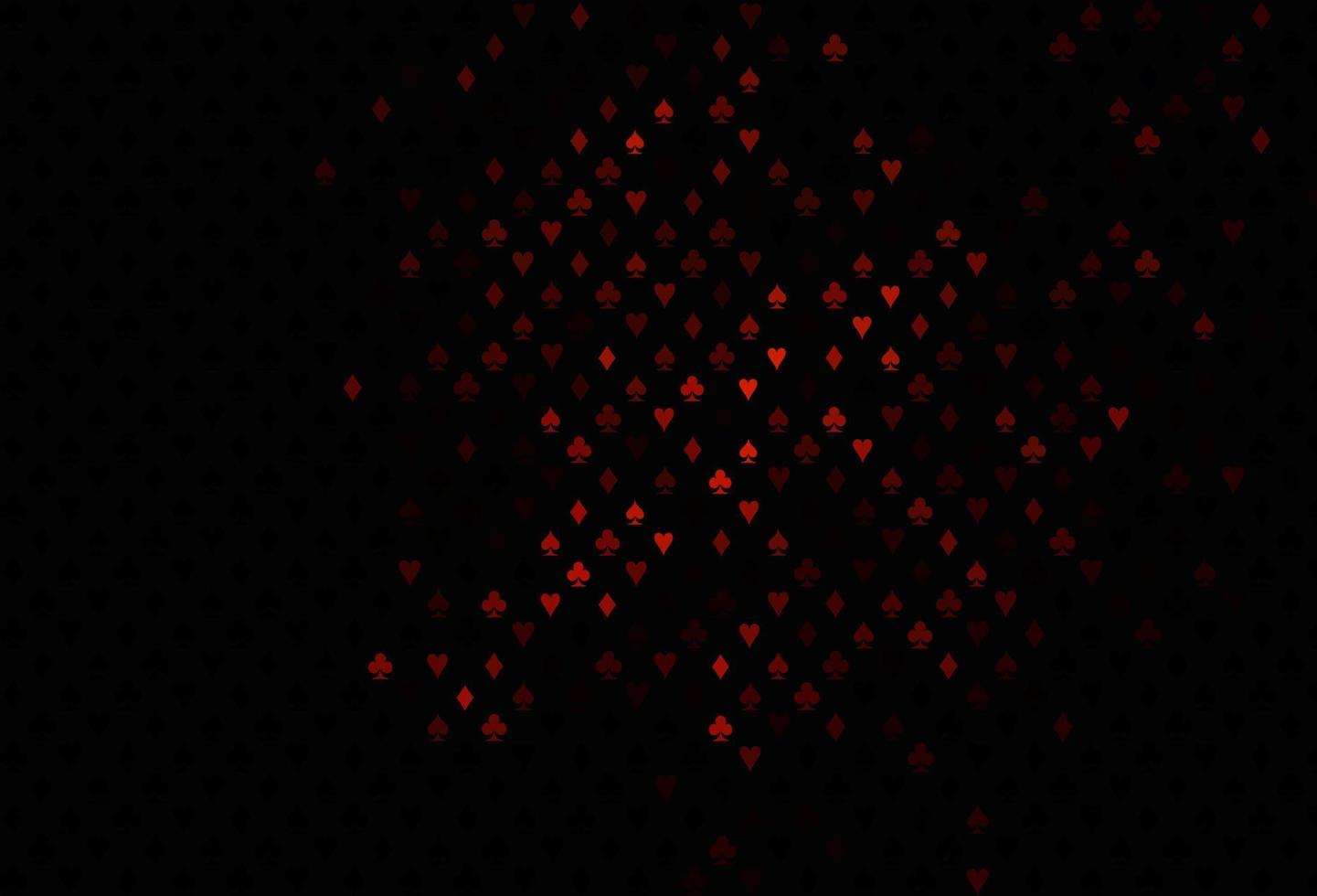 mörk röd vektorstruktur med spelkort. vektor