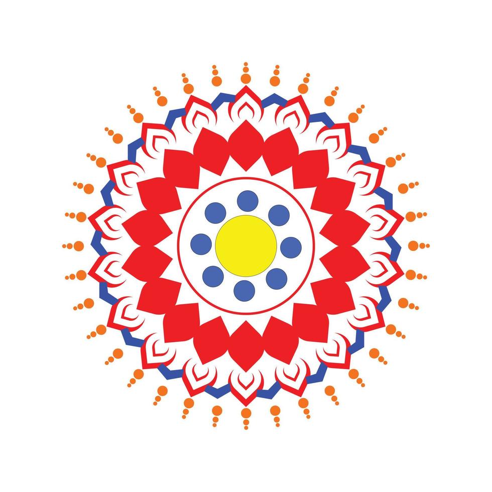 Mandala-Design-Vektorformen vektor