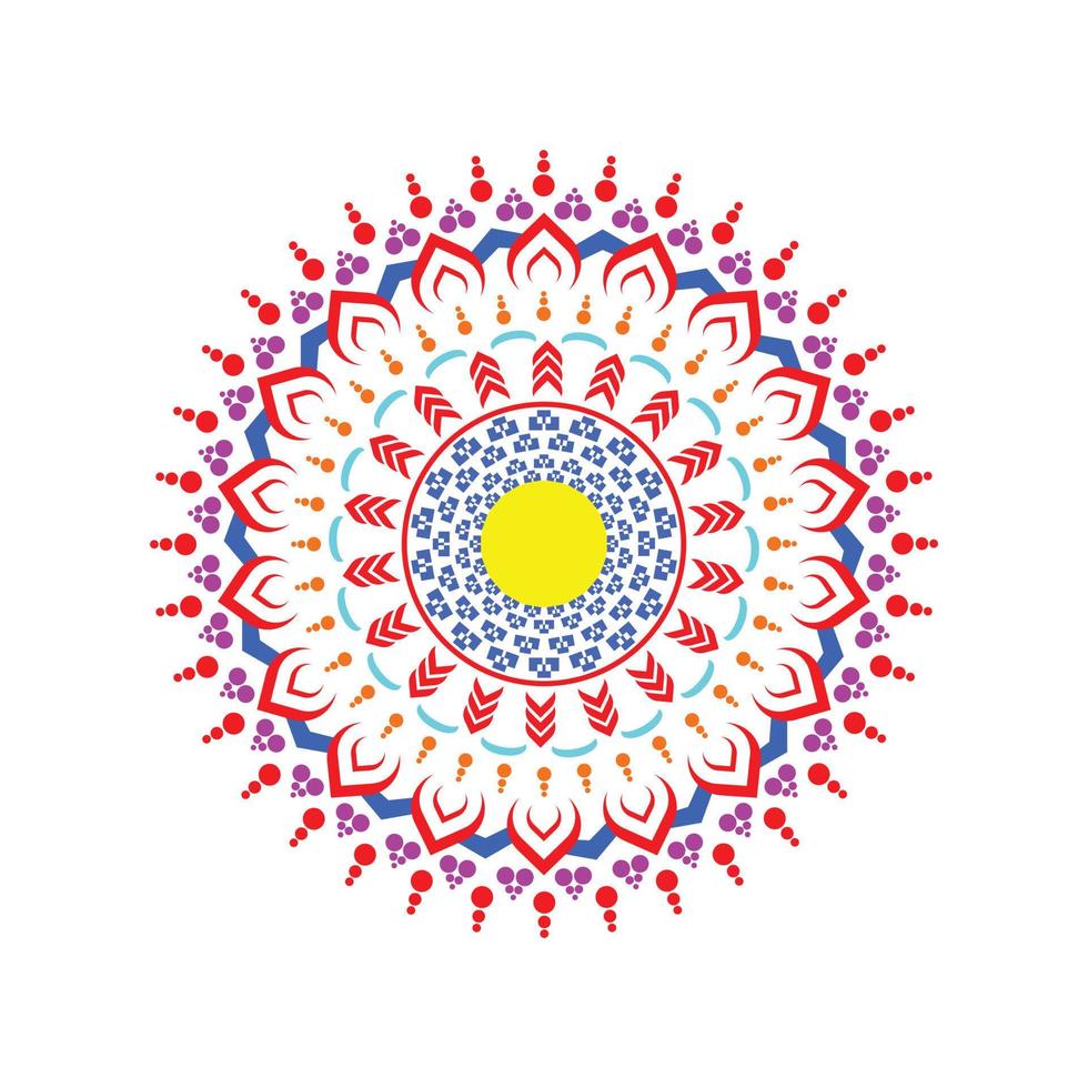 Mandala-Design-Vektorformen vektor