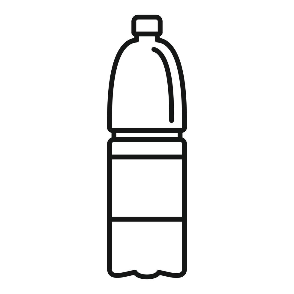 vatten flaska ikon, översikt stil vektor