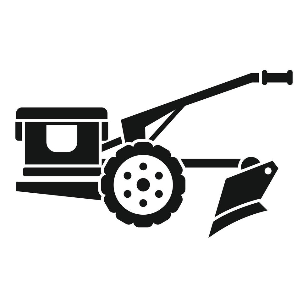 Lauftraktor-Symbol, einfacher Stil vektor