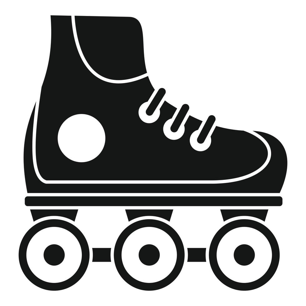 Kinder-Inline-Skates-Symbol, einfacher Stil vektor