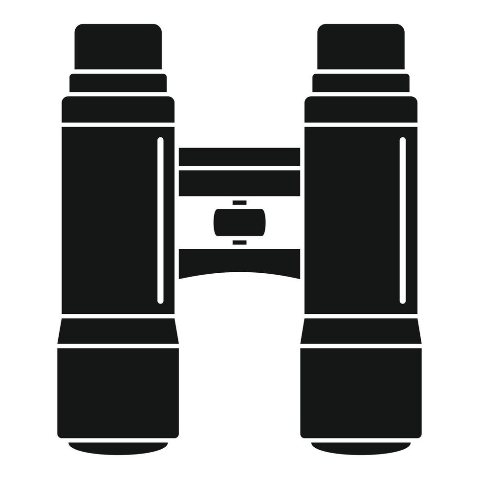 Rettungsschwimmer-Fernglas-Symbol, einfacher Stil vektor