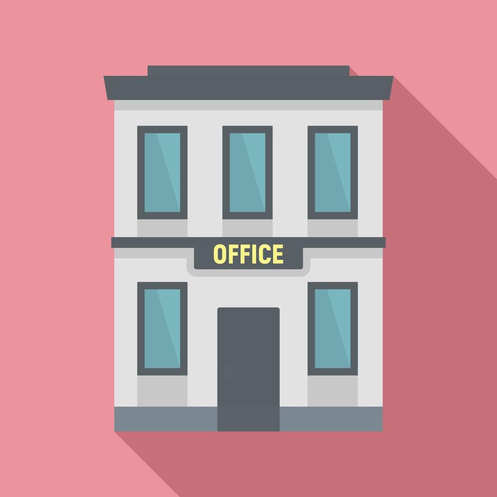 företag kontor ikon, platt stil vektor