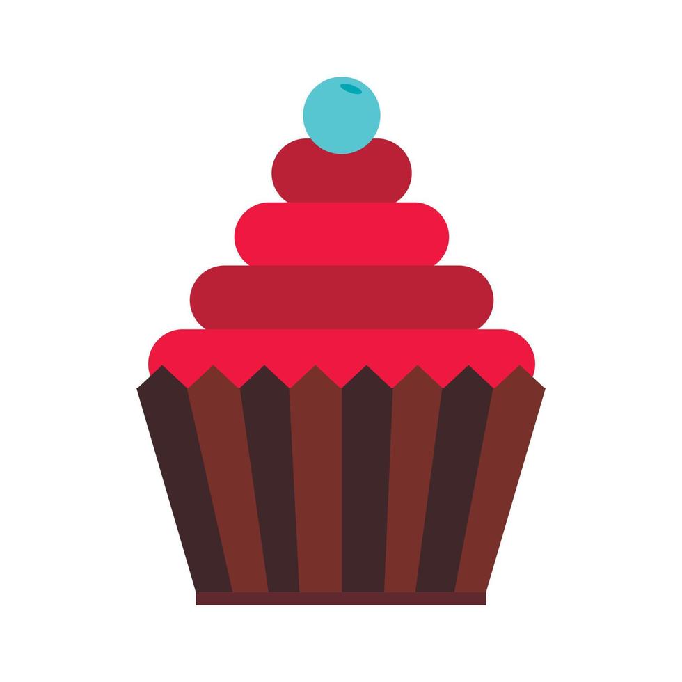 muffin ikon i platt stil vektor