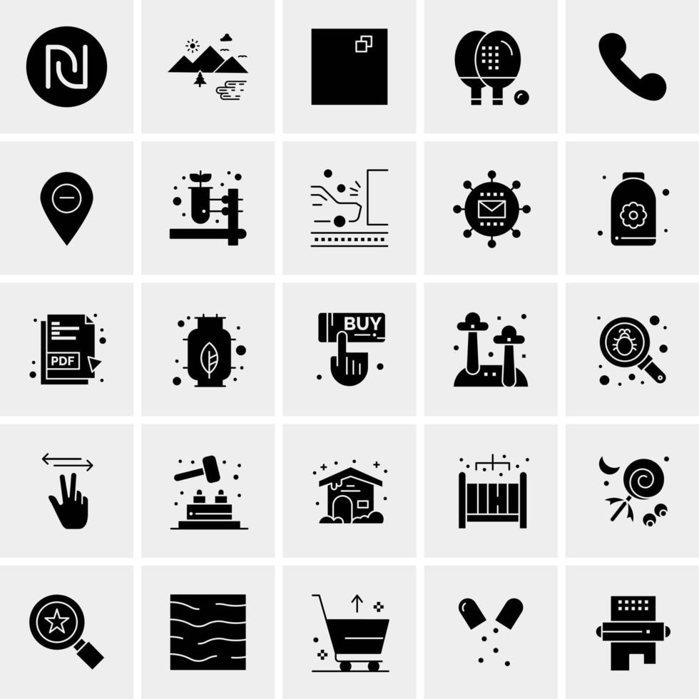 25 universelle Business-Icons Vektor kreative Icon-Illustration zur Verwendung in Web- und Mobilprojekten