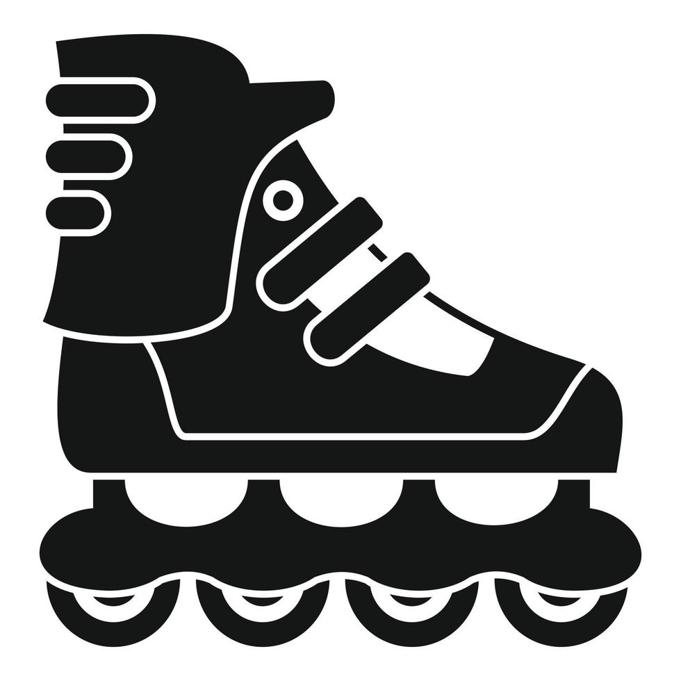 Sport-Inline-Skates-Symbol, einfacher Stil vektor