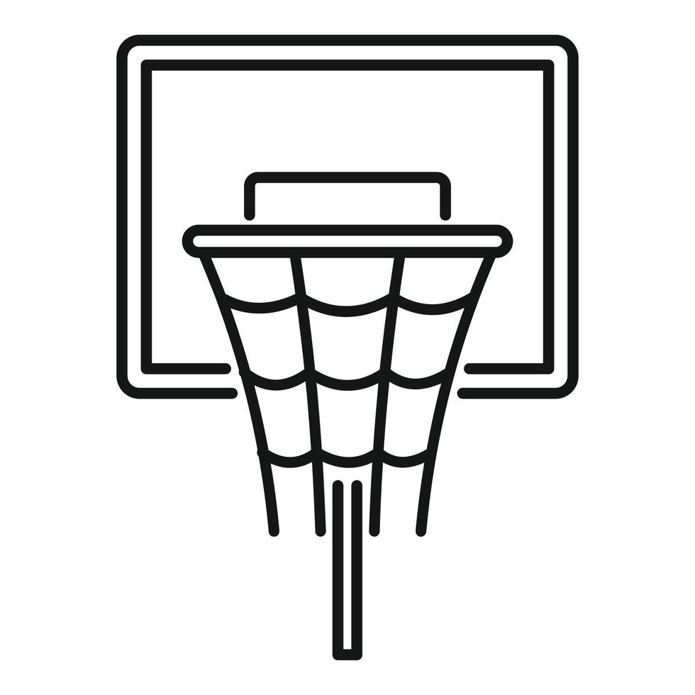 Basketball-Board-Symbol, Umrissstil vektor