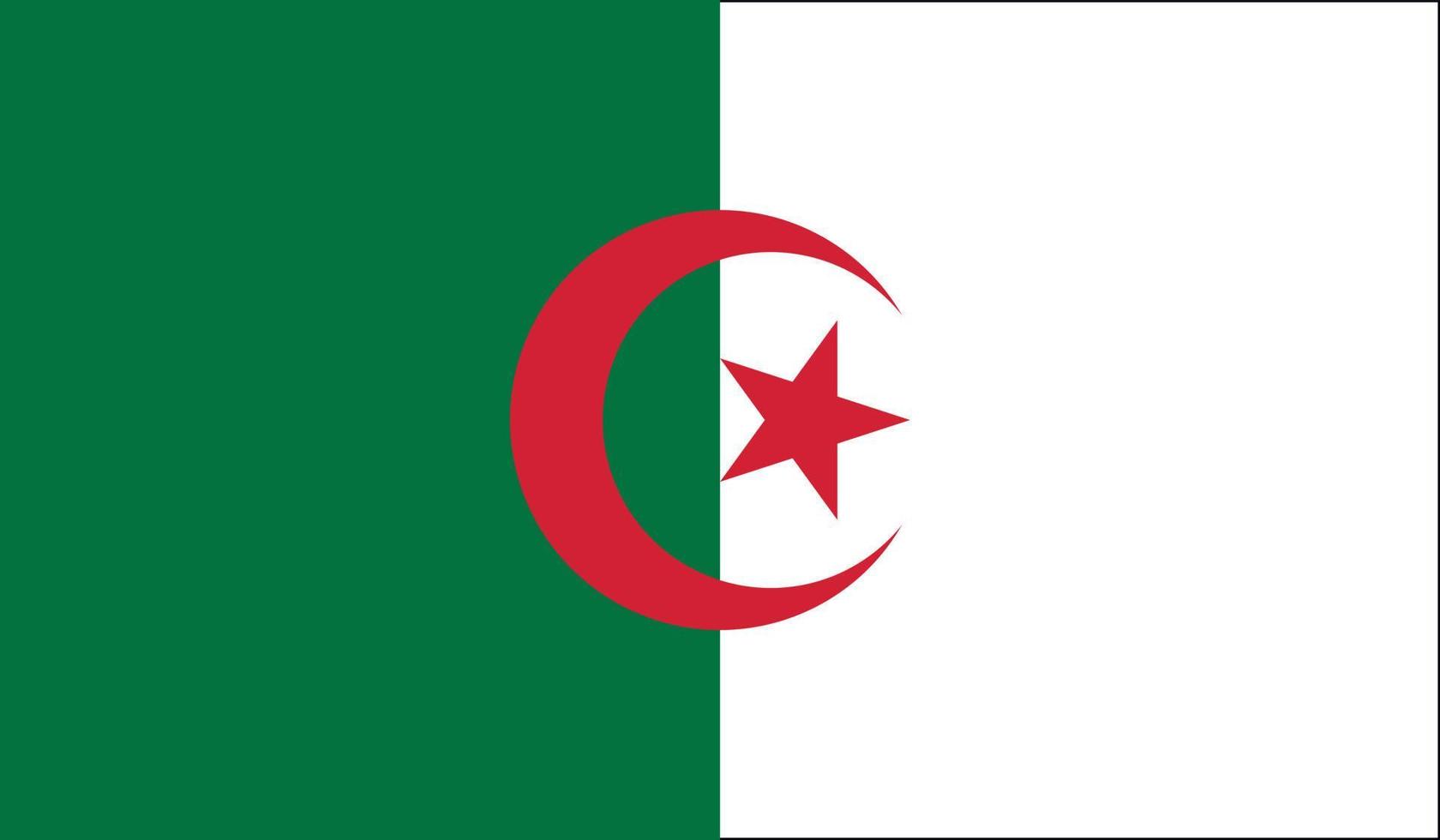 algeriet flagga bild vektor