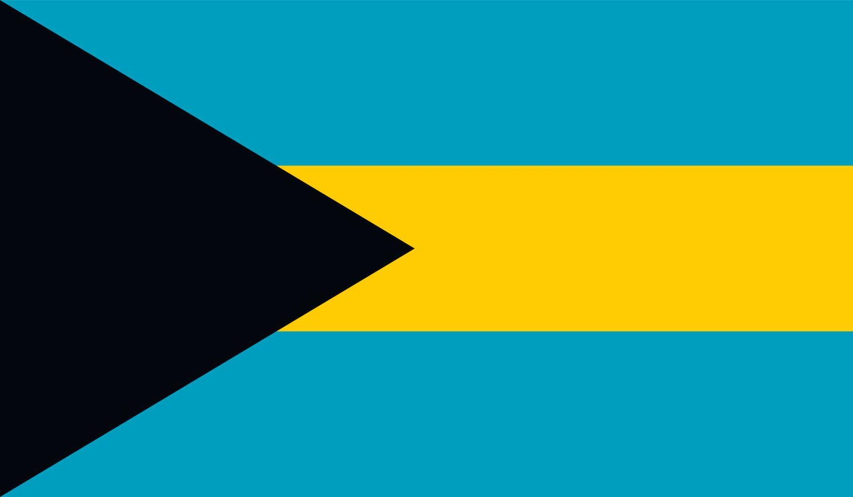 Bild der Bahamas-Flagge vektor