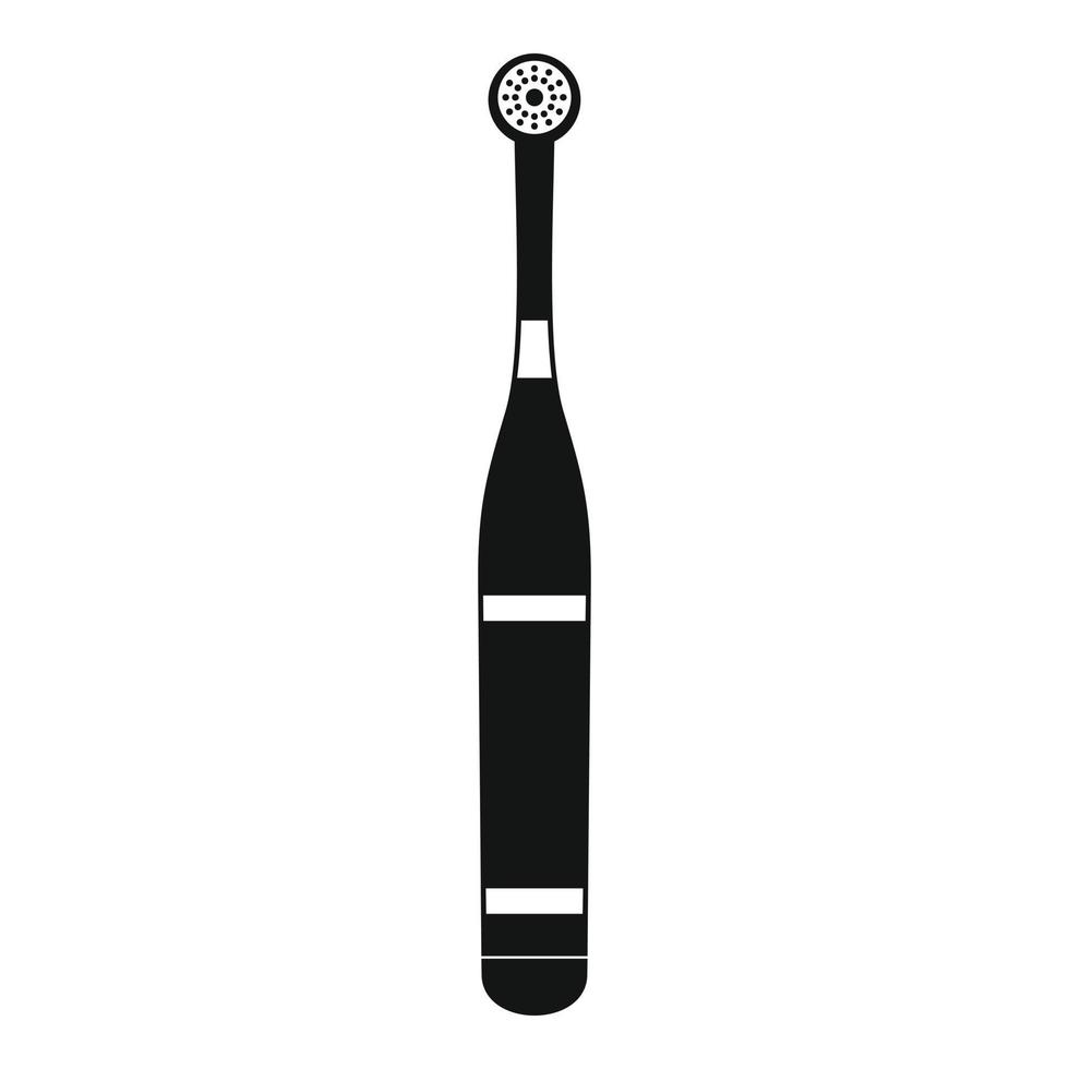 Symbol für elektrische Zahnbürste der Marke, einfacher Stil vektor