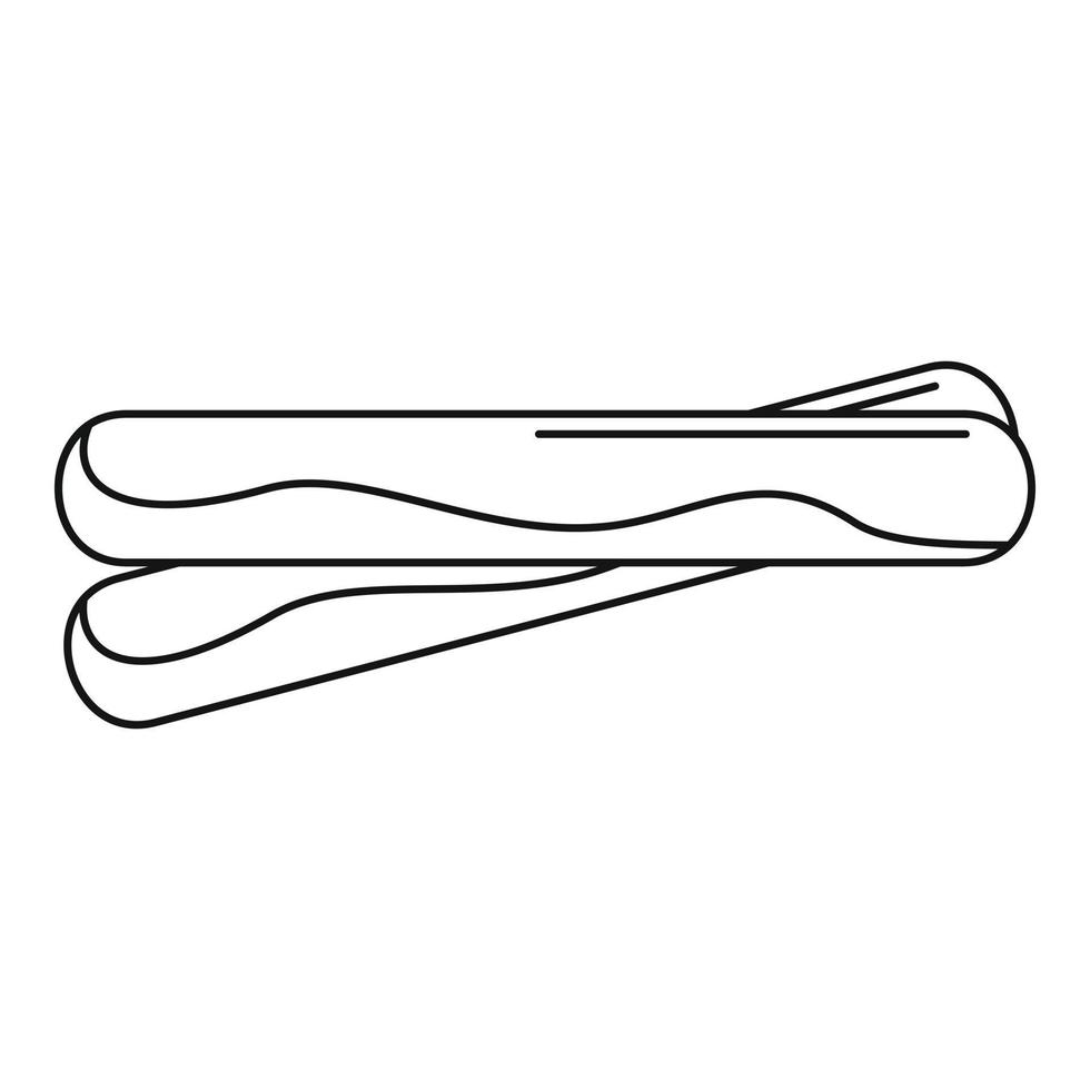 Propolis-Sticks-Symbol, Umrissstil vektor