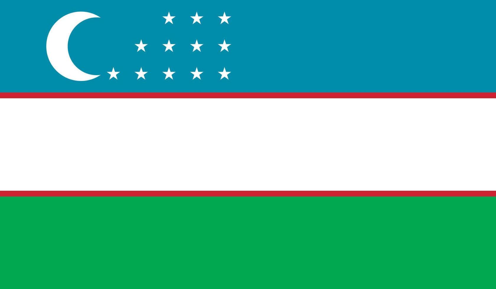 uzbekistan flagga bild vektor