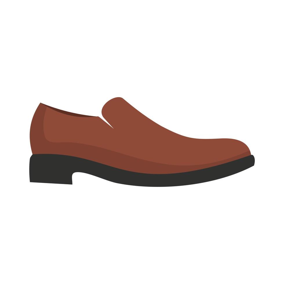 Herren Schuh Symbol Vektor flach