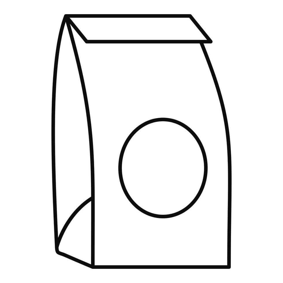 Papierpaket-Symbol, Umrissstil vektor