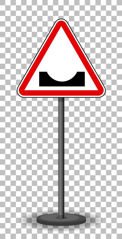 rotes Verkehrszeichen auf transparentem Hintergrund vektor