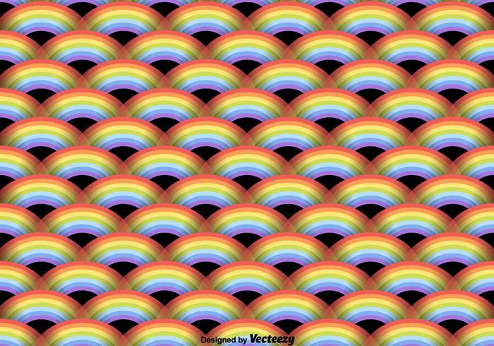 Vector Rainbow Seamless Mönster