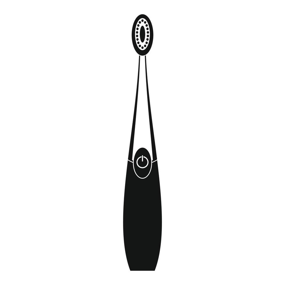 Symbol für digitale Zahnbürste, einfacher Stil vektor