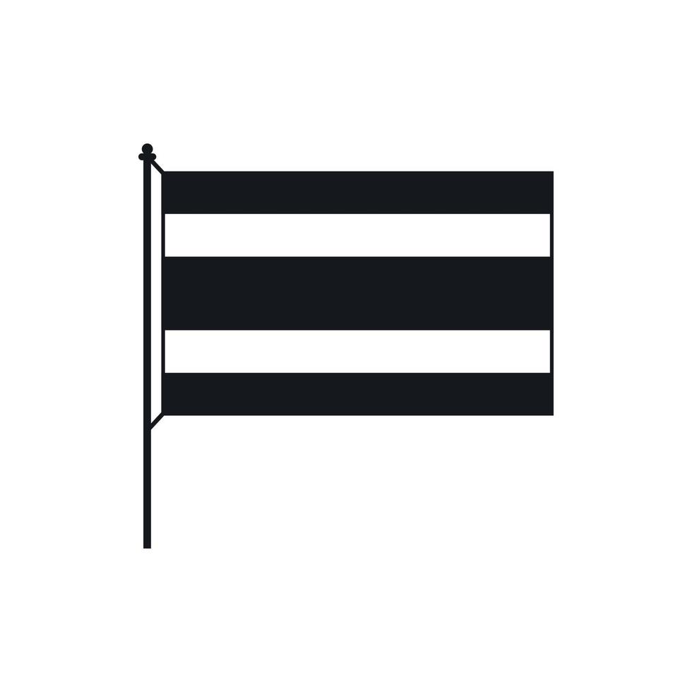 Flaggensymbol, einfacher Stil vektor