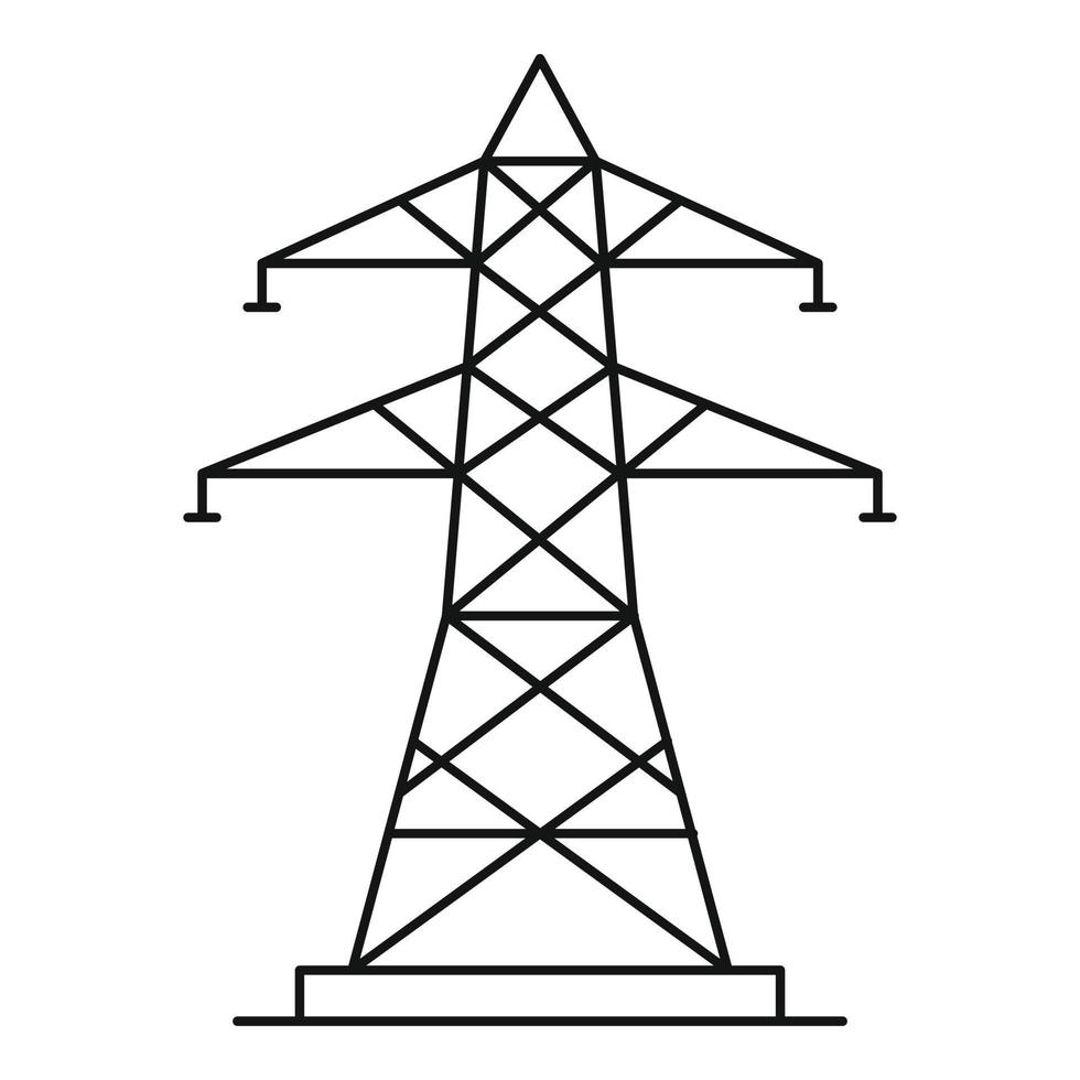 Energiepol-Symbol, Umrissstil vektor