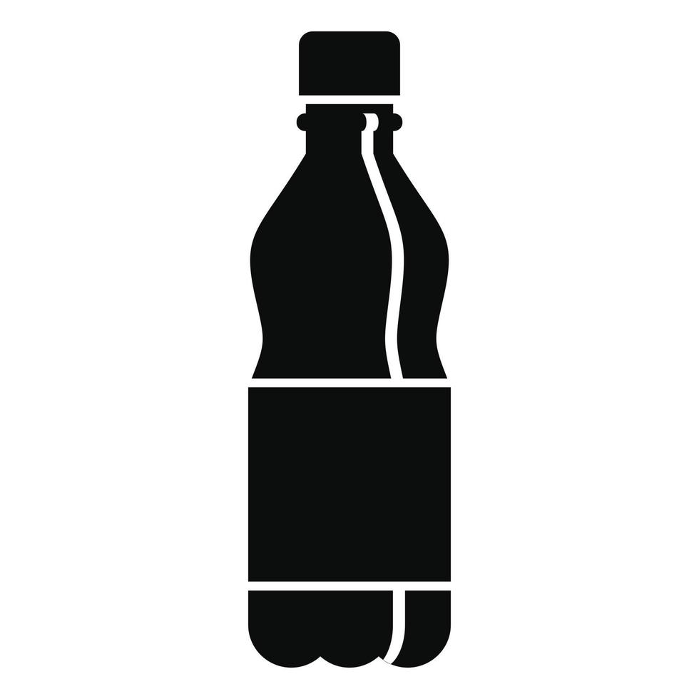 plast vatten flaska ikon, enkel stil vektor